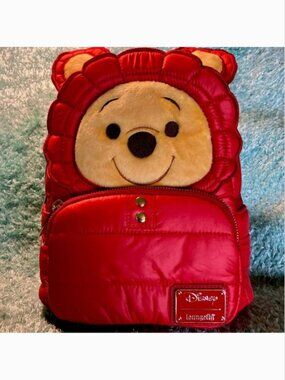 Loungefly Disney Pooh puffer raincoat backpack